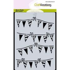 Craftemotions Mask Stencil - Garland Flags (A6)