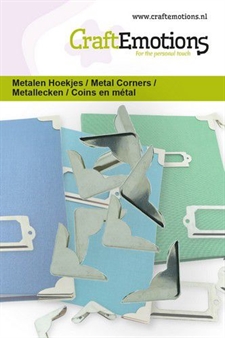 CraftEmotions Metal Corners - Type 1 / Silver (8 pcs)