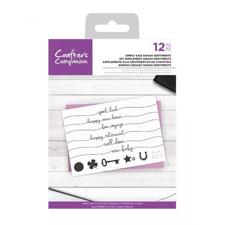 Crafters Companion Clear Stamp - Swash Sentiments / Simply Said
