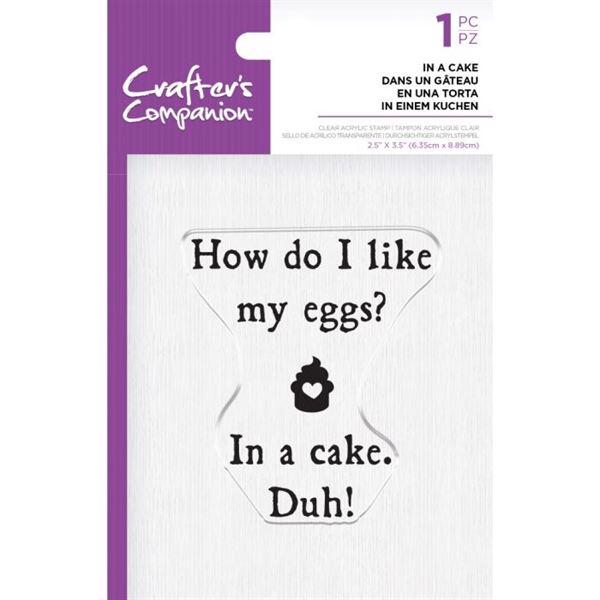 Crafters Companion Clear Stamp - In a Cake