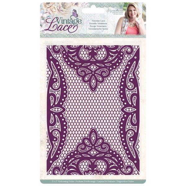 Crafters Companion Embossing Folder - Vintage Lace / Venetian Lace