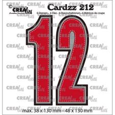CREAlies Cardzz Die Set no. 212 - Numbers 1 og 2