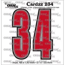 CREAlies Cardzz Die Set no. 234 - Numbers 3 og 4