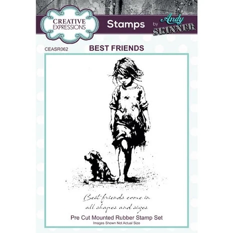 Creative Expressions Cling Stamp - Andy Skinner / Best Friends