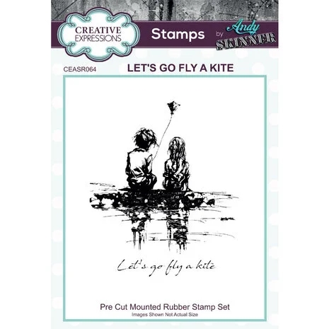 Creative Expressions Cling Stamp - Andy Skinner / Let\'s Go Fly a Kite