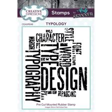 Creative Expressions Cling Stamp A6 - Andy Skinner / Typology