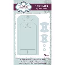 Creative Expressions / Sam Poole Die - Shabby Basics / Whale Tail Tag