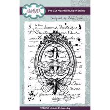 Creative Expressions / Sam Poole Cling Stamp - Moth Philosophy