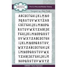 Creative Expressions / Sam Poole Cling Stamp - Rustic Alphabet