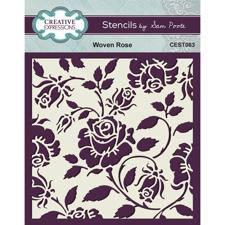 Creative Expressions / Sam Pooler Stencil - Woven Rose