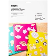 Cricut - Printable Sticker Paper A4 / White (8 ark)