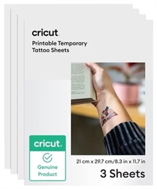Cricut - Printable Tattoo Paper Transparent (3pcs) 