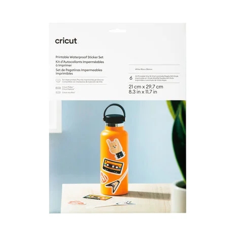 Cricut - Printable Waterproof Sticker Paper A4 / White (6 ark)