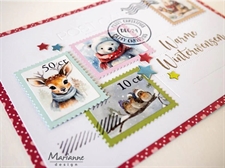 Marianne Design Clearstamp & Die Set - Postage Stamp Set