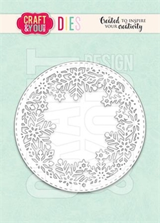 Craft & You Die - Round Snowflakes Frame