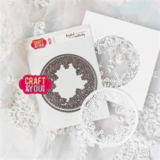 Craft & You Die - Round Snowflakes Frame