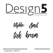 Design 5 Clearstamp - Små tekster
