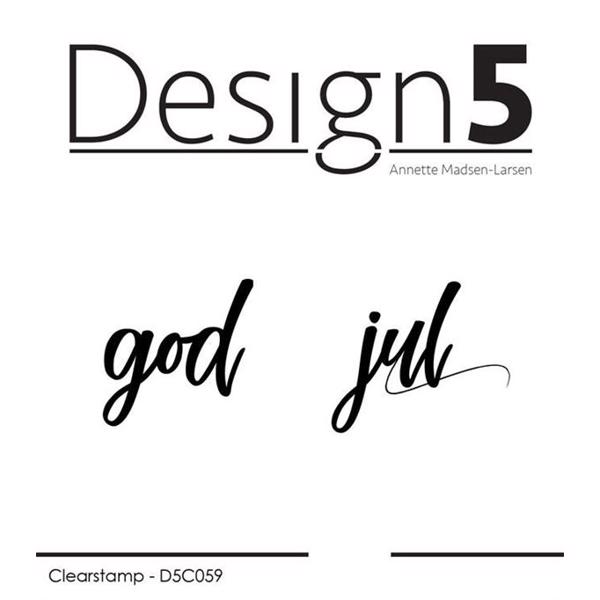 Design 5 Clearstamp - God Jul