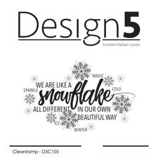 Design 5 Clearstamp - Snowflake