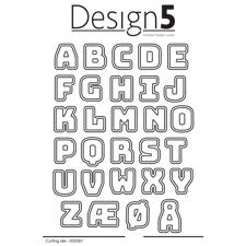 Design 5 Die - Alphabet w/Shadow