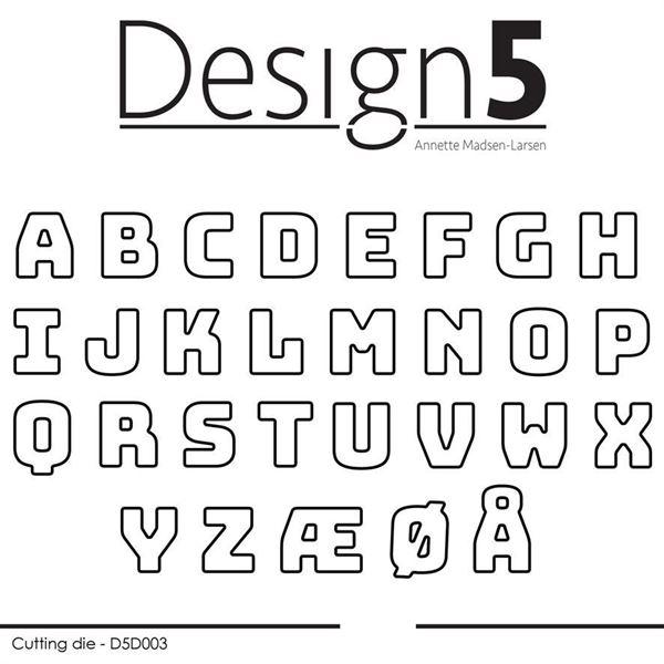Design 5 Die - Small Alphabet
