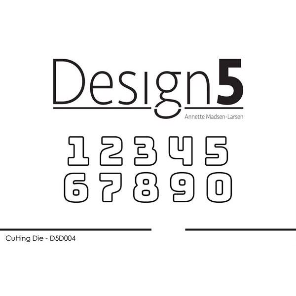 Design 5 Die - Small Numbers