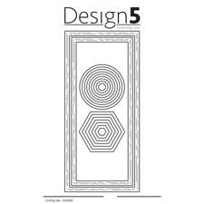 Design 5 Die - Slimcard Frames - Circles - Hexagon