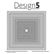 Design 5 Die - Square Stripes (løse rammer)