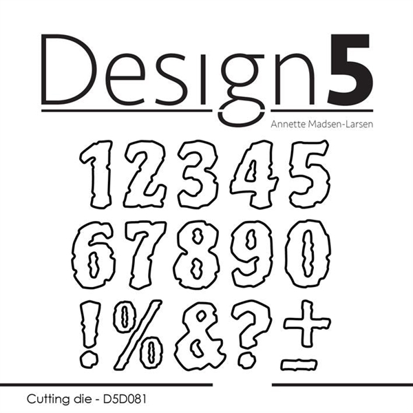 Design 5 Die - Street Numbers