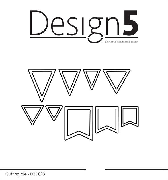 Design 5 Die - Small Banner Tags
