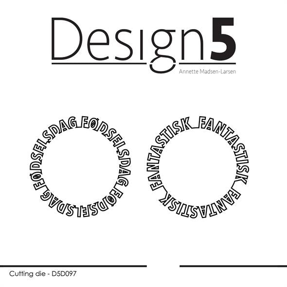 Design 5 Die - Circledies / Fødselsdag & Fantastisk