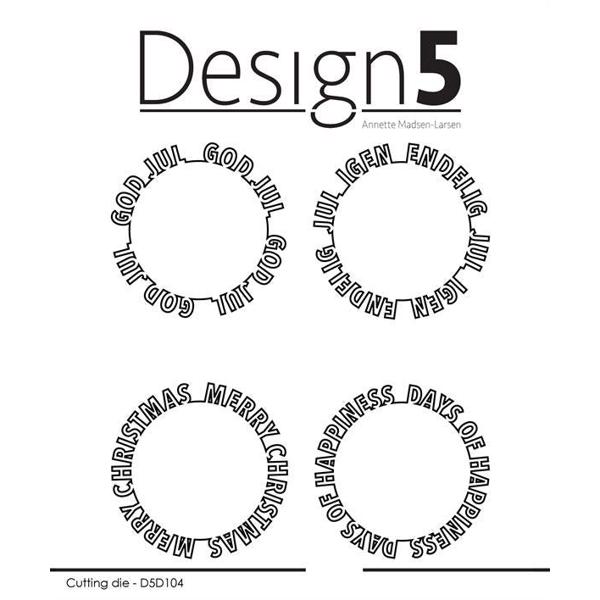 Design 5 Die - Circledies Texts