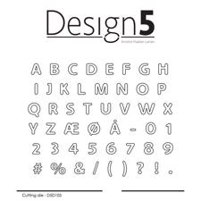 Design 5 Die - Rounded Alphabet Medium