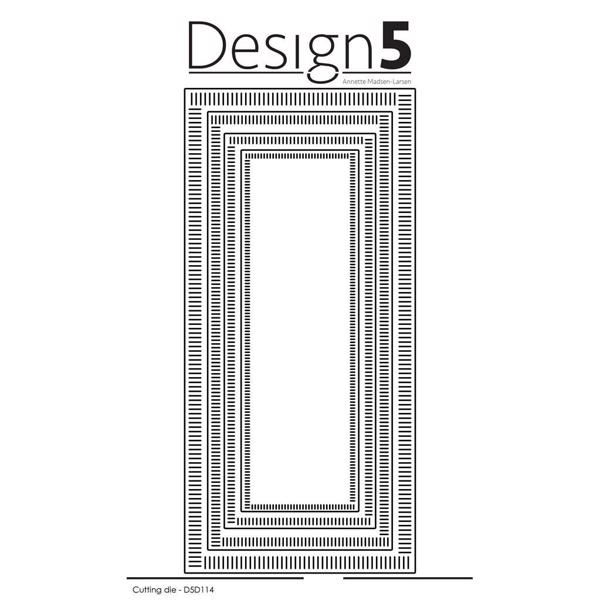 Design 5 Die - Slimcard Stripes (hele firkanter)