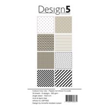 Design 5 Paper Pad 10x21 - Cosmic Latte (slimline)