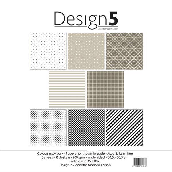 Design 5 Paper Pad 30x30 cm - Cosmic Latte (stor)