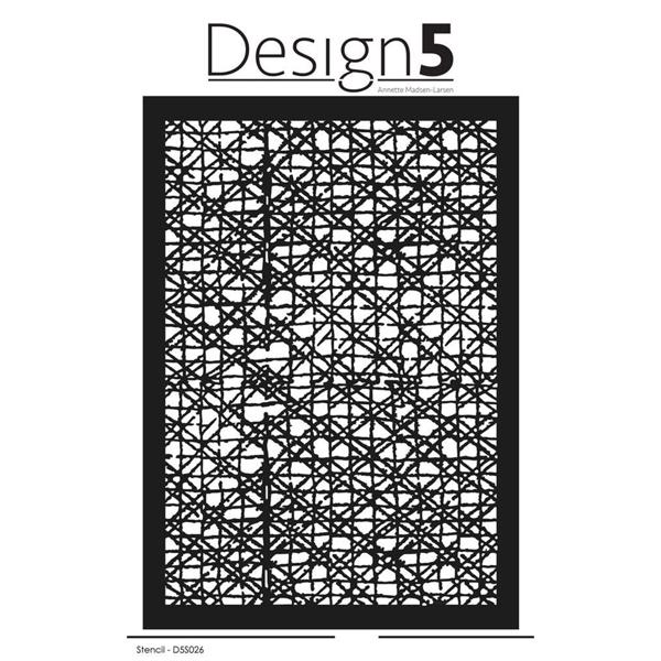 Design 5 Stencil - Crooked Squares