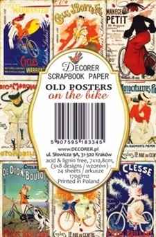 Decorér Card Toppers - Old Posters on the Bike