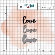 DIY and Cie Die & Stamp Set - Love
