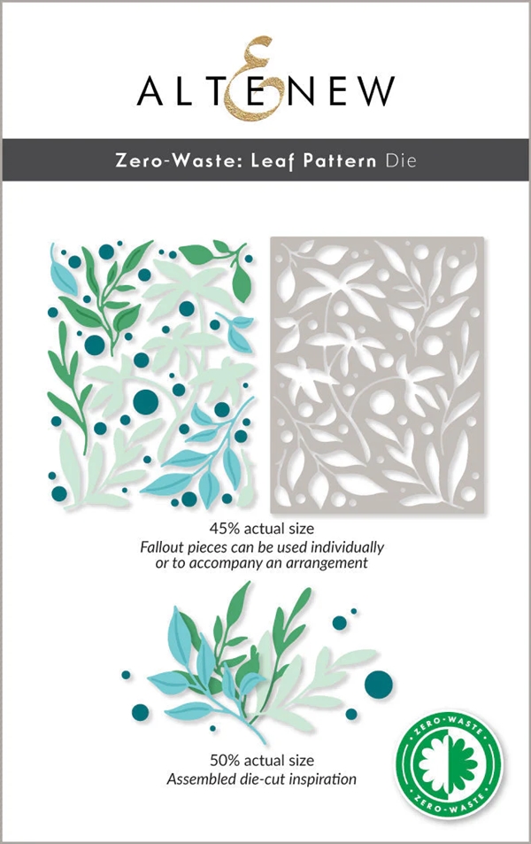 Altenew DIE - Zero Waste Leaf Pattern