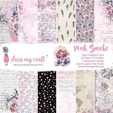 Dress My Craft Paper Pad 6x6" - Pink Smoke