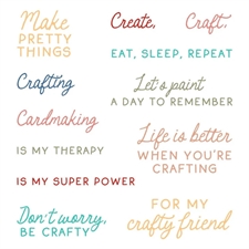 Honey Bee Stamps Clearstamp - Don't Worry, Be Crafty