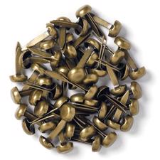 Doodlebug Design Mini Brads - Antique Brass (25 st)