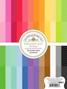 Doodlebug Design Paper Pad 6x8" - Dot & Stripe (15x20 cm)