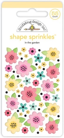 Doodlebug Shape Sprinkles - In The Garden