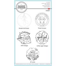 Danske Streger Clear Stamp Set - Jul