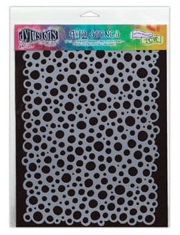 Dylusion Stencil LARGE (9x12") - Bubbles