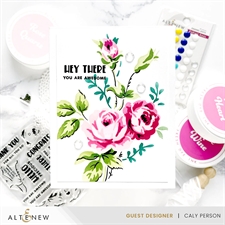 Altenew Stamp & Stencil - Dynamic Duo: Dainty Roses (bundle)