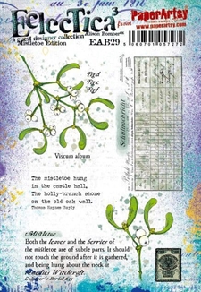 PaperArtsy A5 Cling Stamp - Alison Bomber / 29 Mistletoe