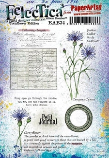 PaperArtsy A5 Cling Stamp - Alison Bomber / 34: Cornflower Edition